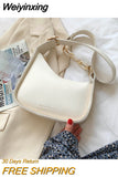 Weiyinxing New Simple PU Leather Crossbody Bags For Women Luxury Brand Handbags Lady Fashion Shoulder Messenger Bag Travel Armpit Bags 911