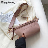 Weiyinxing Brand Waist Bag Women Leather Fanny Pack Female Fashion Chest Bags Belt Bag Women's High Quality Shoulder Crossbody Bags