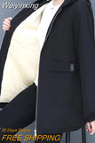 Weiyinxing Women Windbreaker 2023 New Autumn Women's Fleece Jacket Casual Hooded Winter Overcoat Zipper Pocket Female Basic Coat