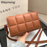 Weiyinxing YIDE 2023 Spring New Trend Wild Shoulder Bag Fashion Plaid Bag Women Ladies Design Messenger Small Square Bag Luxury Handbag