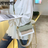 Weiyinxing Color Leather Crossbody Bags For Women 2023 Travel Handbag Fashion Simple Shoulder Messenger Bag Ladies Cross Body Bag