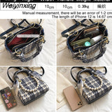 Weiyinxing Purse Messenger Bag Simple Women Totes Ribbon Handbag Pearl Ladies Shoulder Bag Vintage Crossbody Bag for Women 2023