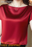 Weiyinxing Short Sleeve Blouse Women Blusas Mujer De Moda 2023 Verano Casual O-Neck Chiffon Blouse Shirt Women Tops Blouses E850