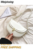 Weiyinxing Saddle Small Crossbody Bags For Women Trend Luxury Designer PU Leather Shoulder Bag Ladies Handbags And Purses