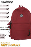 Weiyinxing Multi-Pocket Female Backpack Book School Bag for Teenage Girls Boys Student Women's Travel Rucksack Small Or Big Size