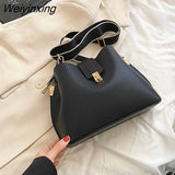 Weiyinxing Yde 2023 Ladies Casual Shoulder Bag Fashion Messenger Bag High Quality Net Red Wide Shoulder Strap Texture Small Square Bag