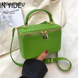 Weiyinxing Mini Box Shape PU Leather Crossbody Sling Bag with Short Handle Women 2023 Cute Totes Shoulder Handbag and Purses Brand