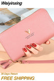 Weiyinxing Women's Wallet Female Purses Tassel Coin Purse Card Holder Wallets Female Pu Leather Clutch Money Bag Pu Leather Wallet2023