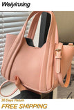 Weiyinxing Large Capacity Fashion Bucket Handbags 2023 Luxury Designer Classic Vintage Crossbody Bags For Women Summer Casual Shoulder
