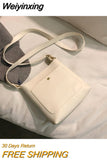 Weiyinxing Texture Crossbody Bag Casual Fashion Versatile Soft PU Leather Women's Small Square Bag 2023 New Single-shoulder Handbag