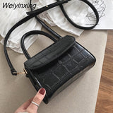 Weiyinxing YIDE New Crocodile Pattern Crossbody Bags for Women 2023 Small Chain Handbag Small Bag PU Leather Hand Bag Ladies Designer