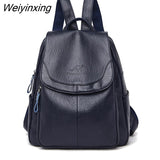 Weiyinxing Luxury Brand Women Backpack High Quality Leather Backpacks Travel Backpack Fashion School Bags for Girls mochila feminina