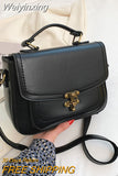 Weiyinxing Luxury Women Vintage PU Leather Top-handle Shoulder Bags Ladies Casual Flap Crossbody Bags Female Luxury Messenger Handbags