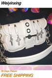 Weiyinxing Cool Girls Small Shoulder Bags Accessories Design Women PU Leather Underarm Bag Fashion Female Chain Crossbody Bag Handbags