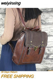 weiyinxing Pu Leather Women Backpack High Quality Backpacks Fashion School Bag College Girl Backpack Shoulder Bags Mochila Feminina