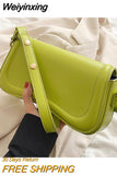 Weiyinxing Designer Shoulder Crossbody Bags For Women Pu Leather Trend Female Underarm Bag Fashion Purse Flap Handbags