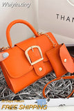 Weiyinxing Luxury Small Handbags Purses Designer Women Solid Color Shoulder Bag Casual Flap Crossbody Top Handle Bags With Coin Purses