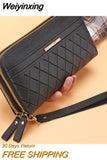 Weiyinxing Ladies Wallet New Long Style Korean Version Simple Double Zippers Explosive Coin Purse Multi-card Large Capacity Card Pack