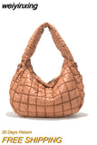 weiyinxing Quilted Padded Women Shoulder Bags Designer Lady Handbags Waterproof Nylon Large Capacity Tote Hobos Shopper Purses 2023