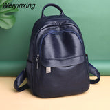 Weiyinxing 2023 Multifunction Vintage Women Backpacks High Quality Female Back Pack Ladies Shoulder Bag Ladies Leather Travel Backpack