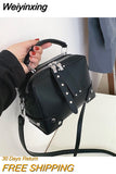 Weiyinxing Women Bags Crossbody Shoulder Bag for Ladies Messenger Bag High Quality Fashion Designer Flap Female Rivet Handbags Luxury Bags