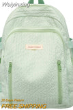 Weiyinxing Fashion Female Cute Travel Backpack Lady Nylon Book Bag Girl Kawaii College Backpack Trendy Women Laptop Leisure Student Bag