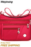 Weiyinxing Shoulder Messenger Bag Women Fashion Waterproof Nylon Oxford Crossbody Bag High Quality Messenger Handbags Travel Wallet