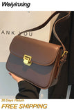 Weiyinxing Women's Shoulder Bag Handbag Messenger Bag Preppy Style Female Bag Vintage Envelope Bag High quality Briefcase