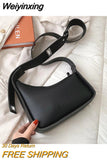 Weiyinxing New Simple PU Leather Crossbody Bags For Women Luxury Brand Handbags Lady Fashion Shoulder Messenger Bag Travel Armpit Bags 911