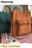 Weiyinxing Bag for Women Shoulder Bags Shopper Designer Handbags Spring Summer High Quality Student Bookbag Female Canvas Tote Bag