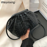 Weiyinxing PU Leather Crossbody Bags For Women 2023 Solid Color Shoulder Bag Branded Female Handbags And Purses Lady Totes Bag Clutch