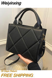 Weiyinxing Bags for Women 2023 New Luxury Handbags PU Leather Crossbody Bags Plaid Trendy Female Shoulder Bag Handbags Designer Totes