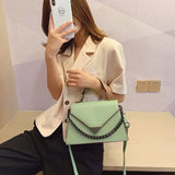 Weiyinxing Solid Leather Crossbody Bags For Women 2023 New Chain Luxury Design Handbags Ladies Messenger Shoulder bags Female Purses