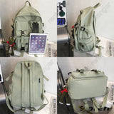 Weiyinxing Women Boy Nylon Backpack Travel Mesh Female Student College School Bag Men Girl Cool Laptop Backpack Male Fashion Book Bags Lady