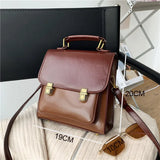 Weiyinxing Pu Leather Woman Backpack Fashion Small School Bag for College Girls High Quality Leisure Double Shoulder Bag Sac A Dos