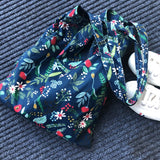 Weiyinxing Fashion Design Women Flower Handbag Classic Book Shopping Shoulder Bags Original Ladies Cotton Fabric Totes Bag For Girls