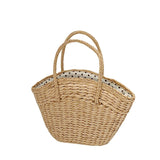 weiyinxing rattan women handbags wicker woven lady shoulder bags summer beach straw bag large capacity tote dot big baskets purses