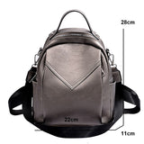 weiyinxing Women Leather Backpack Small PU School Bag Backpack for Teenager Girls Rucksack Vintage Shoulder Bags Mochila Feminina