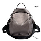 Weiyinxing Women Leather Backpack Small PU School Bag Backpack for Teenager Girls Rucksack Vintage Shoulder Bags Mochila Feminina