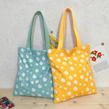 Weiyinxing Daisy Flower Women Nylon Shoulder Bags Female All-match Shopping Bag Casual Tote Student Girls Daily Books Handbags