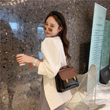 weiyinxing Pu Leather Woman Backpack Fashion Small School Bag for College Girls High Quality Leisure Double Shoulder Bag Sac A Dos