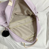 weiyinxing Color Nylon Cool Women Backpack Large Capacity Travel Bag College Style Rucksack School Bag Backpacks for Teenage Girls