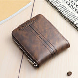 Weiyinxing New Wallet Men Casual Short Male Clutch Leather Wallet Small Wallet fashion Card Holder Men Coin Purse billetera hombre