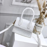 Weiyinxing Small Square bag 2023 Fashion New Quality PU Leather Women's Handbag Crocodile pattern Chain Shoulder Messenger Bags