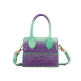Weiyinxing Small Square bag 2023 Fashion New Quality PU Leather Women's Handbag Crocodile pattern Chain Shoulder Messenger Bags
