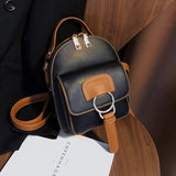 Weiyinxing New Women's Small Backpacks Fashion PU Leather Backpack Trend Shoulders Bag Korean Version College Wind Girl Youth Backpack