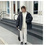 Weiyinxing 2023 Women Short Jacket Winter Thick Hooded Cotton Padded Coats Female Korean Loose Puffer Parkas Ladies Oversize Harajuku C
