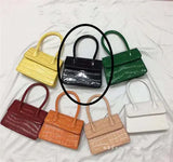Weiyinxing Small Square bag 2023 Fashion New Quality PU Leather Women's Handbag Crocodile pattern Chain Shoulder Messenger Bags