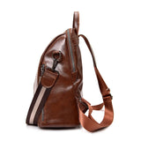 Weiyinxing Fashion High Quality Women's Leather Backpack Ladies Double Shoulder Bag Large Capacity Backpacks for School Teenage Girls
