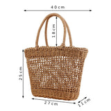 weiyinxing rattan women handbags wicker woven hollow shoulder bags summer beach basket straw bag bali big purses large capacity tote